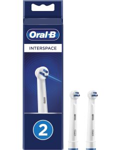 Oral-B Interspace Electric Toothbrush Head, Deep Plaque Remover - Pack of 2