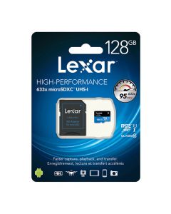 Lexar 128GB microSDXC Card UHS-I High-Performance 633x U3 100MB/s