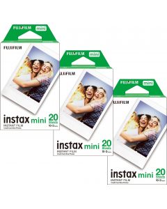 Fujifilm Instax Mini Film, 20 shot pack x 3 Bundle