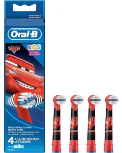 Oral-B Stages Power Disney Cars Kids Toothbrush Heads  - 8 Piece Bundle (2 Packs of 4)