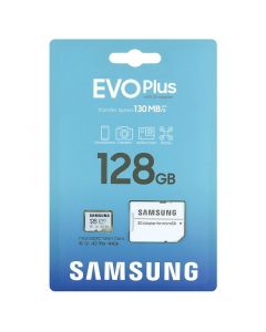 Samsung EVO Plus MicroSD Memory Card with SD Adapter, 128GB