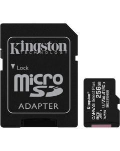 Kingston Canvas Select Plus microSD Card SDCS2/256 GB Class 10 (SD Adapter Included)
