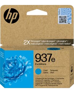 HP 937e EvoMore Cyan Ink Cartridge - 4S6W6NE