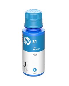HP 31 Cyan Ink Bottle - 1VV26AE