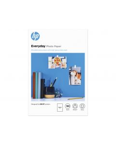 HP Everyday Photo Paper, Glossy, 200 g/m2, 10 x 15 cm (4 x 6&quot;), 100 Sheets - CR757A