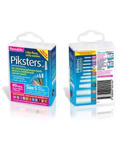 Piksters Interdental Brushes Blue Size 5 - 3 Packs of 40