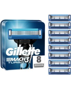 Gillette Mach3 Turbo Razor Blades - 8 Pack