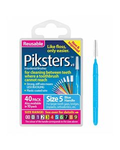 Piksters Interdental Brushes Blue Size 5 - Pack of 40