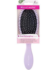 Brushworks Professional Oval Detangling Hair Brush - Purple