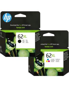 HP 62XL Black &amp; Colour Ink Cartridge Bundle Pack