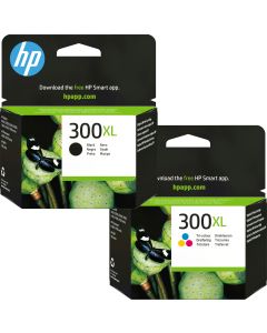 HP 300XL Black &amp; Colour Ink Cartridge Bundle Pack