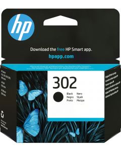 HP 302 Black Ink Cartridge - F6U66AE