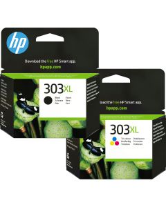 HP 303XL Black &amp; Colour Ink Cartridge Bundle Pack