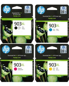 HP 903XL Black Cyan Magenta Yellow Ink Cartridge Bundle Pack
