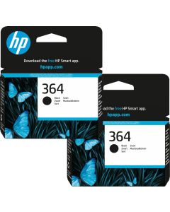 HP 364 Black Ink Cartridge Twin Pack