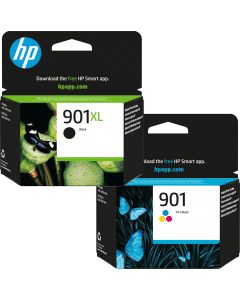 HP 901XL Black &amp; 901 Colour Ink Cartridge Bundle Pack
