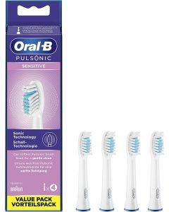 Oral-B Pulsonic Sensitive Toothbrush Heads - 4 Pack