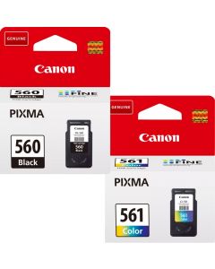 Canon PG-560 Black &amp; CL-561 Colour Ink Cartridge Bundle Pack