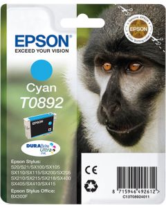 Epson Monkey Cyan Ink Cartridge - T0892