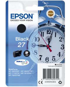 Epson Alarm Clock 27 Black Ink Cartridge - T2701