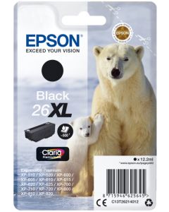 Epson Polar Bear 26XL Black Ink Cartridge - T2621