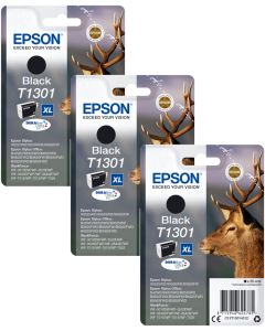 Epson Stag Black Ink Cartridge Triple Pack