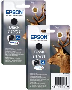 Epson Stag Black Ink Cartridge Twin Pack