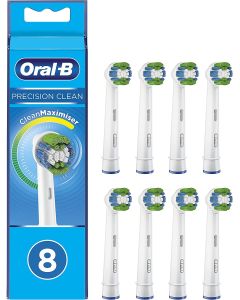 Oral-B Precision Clean Toothbrush Heads with CleanMaximiser - 8 Piece Bundle (2 Packs of 4)