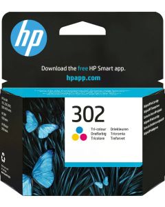 HP 302 Colour Ink Cartridge - F6U65AE