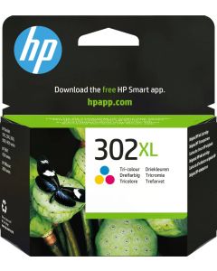 HP 302XL Colour Ink Cartridge - F6U67AE
