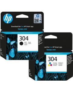 HP 304 Black &amp; Colour Ink Cartridge Bundle Pack