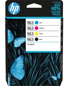HP 963 Black Cyan Magenta Yellow Ink Cartridge Combo Pack - 6ZC70AE