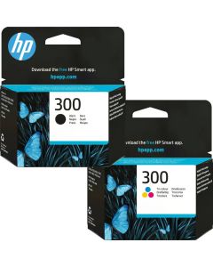 HP 300 Black &amp; Colour Ink Cartridge Bundle Pack