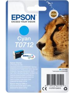 Epson T0712 Cheetah Cyan Ink Cartridge