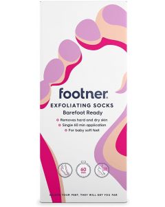 Footner Exfoliating Socks, 1 pair (2 Pack)