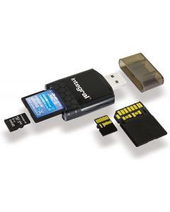 Integral INCRUSB3.0SDMSDU2 UHS-II SD and Micro SD Card Reader USB 3.0 Memory Card Adapter