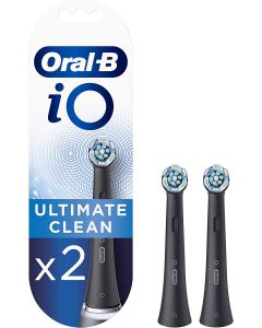 Oral-B iO Ultimate Clean Toothbrush Heads Black - 2 Pack