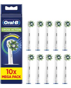 Oral-B CrossAction Toothbrush Heads with CleanMaximiser - 10 Piece Bundle (2 Packs of 5)