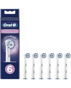Oral-B Sensitive Clean Toothbrush Heads - 6 Piece Bundle (2 Packs of 3)
