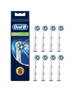 Oral-B CrossAction Toothbrush Heads - 8 Piece Bundle (2 Packs of 4)