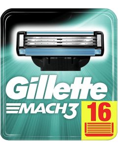 Gillette Mach3 Razor Blades - 16 Piece Bundle (2 Packs of 8)