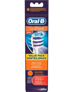 Oral-B TriZone Toothbrush Heads - 8 Piece Bundle (4 Packs of 2)