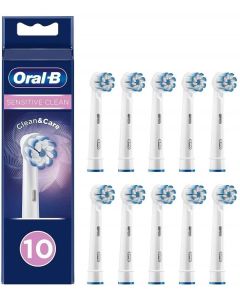 Oral-B Clean and Care Sensitive Clean Toothbrush Heads - 10 Piece Bundle (2 Packs of 5)
