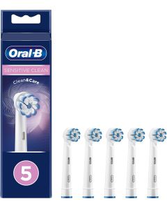 Oral-B Clean and Care Sensitive Clean Toothbrush Heads - 5 Pack