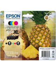 Epson 604XL Pineapple Black Cyan Magenta Yellow Ink Cartridge Combo Pack