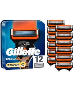 Gillette Fusion5 ProGlide Power Razor Blades - 12 Piece Bundle (3 Packs of 4)