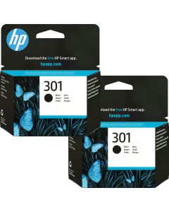 HP 301 Black Ink Cartridge Twin Pack