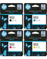 HP 903 Black Cyan Magenta Yellow Ink Cartridge Bundle Pack