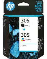 HP 305 Black &amp; Colour Ink Cartridge Combo Pack - 6ZD17AE