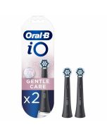 Oral-B iO Gentle Care Cleaning Toothbrush Heads Black - 2 Pack